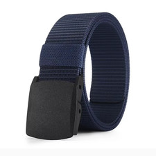 Men'S Belt Outdoor Casual Canvas Belt Metal Free Training Nylon Tactical Belt wi