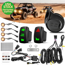 UTV Turn Signal Kit with Horn Plug Play Blinker Rocker Switch Hazard Light