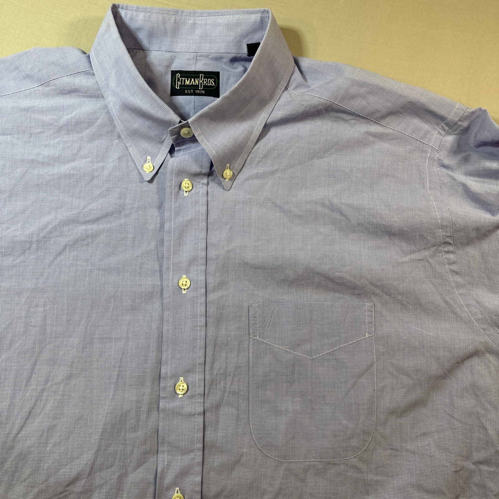 Gitman Bros Button Down Shirt Oxford Pinpoint Men… - image 7