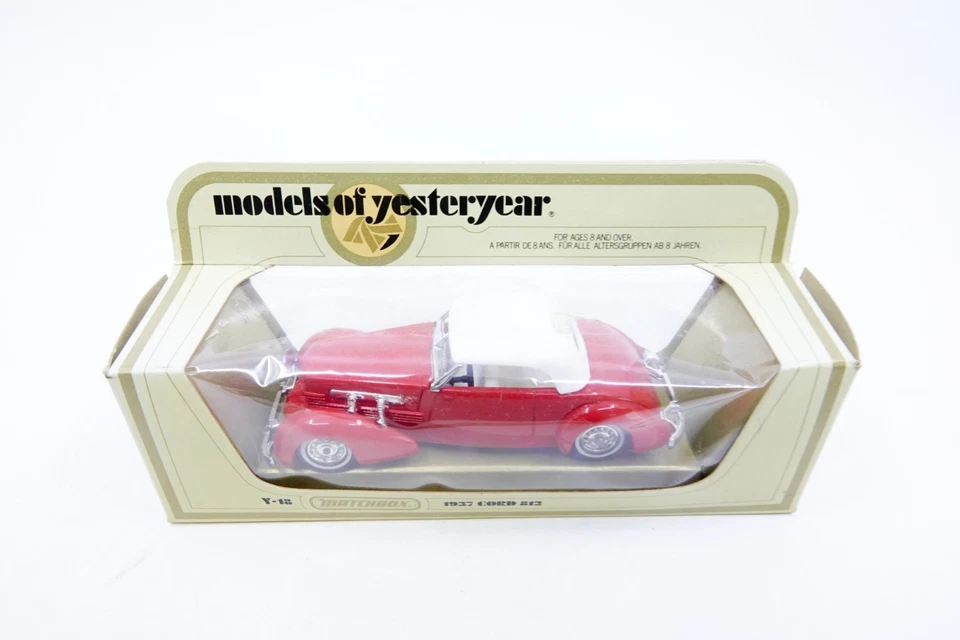 6075 Matchbox Modell of Yesteryear Y-18 1937 Cord 812 Rot OVP - Bild 2 von 3