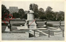 Picture Postcard-:Stratford upon Avon, the Gower Monment