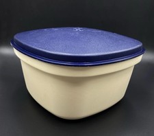 Tupperware Siebservierer Gemüse Dampfgarer 3-teilig Blau Vintage Servierer 