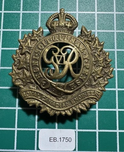 WW2 Royal Canadian Engineers Cap Badge  EB-1750