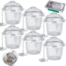 Honeydak 6 Jewelry Cleaner Baskets Steam 1.9 Inch, as pictures shown
