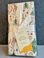 West Elm SCANDI CHRISTMAS Crib Toddler Sheet NEW