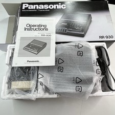 Panasonic RR-930 Microcassette Dictation Transcriber w/ Foot Pedal Tested