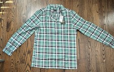 Todd Snyder Plaid Flannel Cotton Camp Collar Shirt Small
