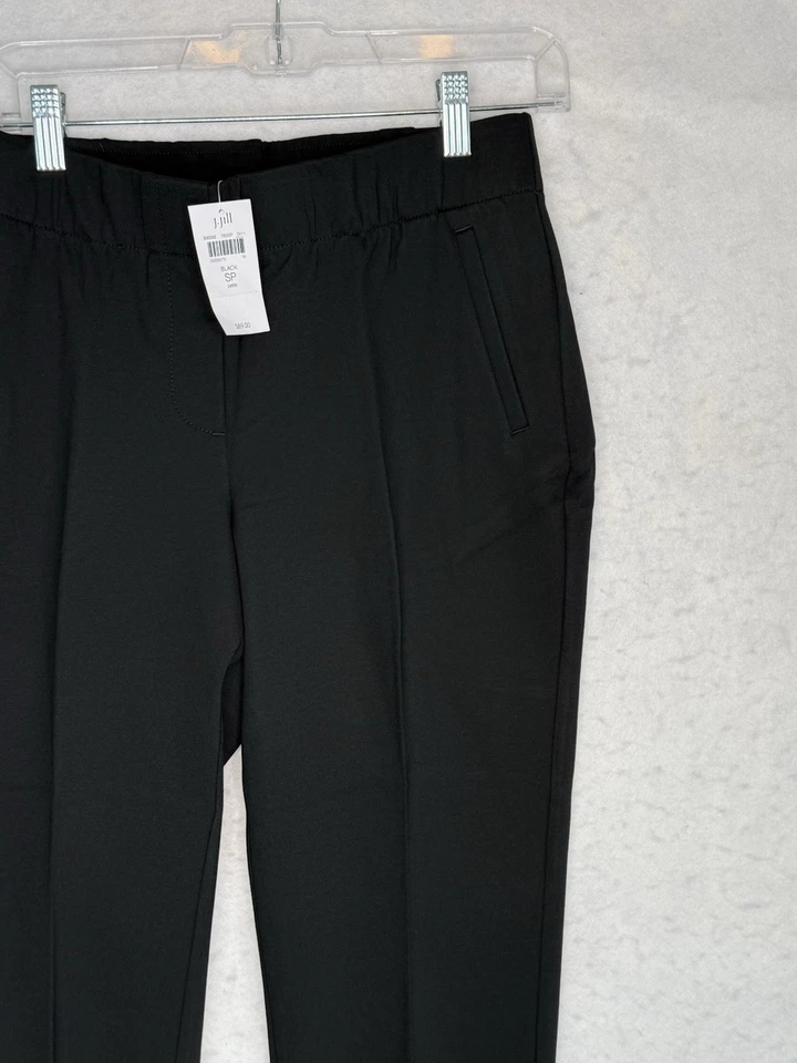 J. Jill Pants Small Petite Black Ponte Welt-Pockets Slim Leg Stretch NEW$89 - Image 3 of 4