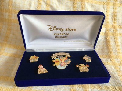 Disney Store Kumamoto Grand Opening Pin Batch Set Rare 700 Limited Rare Ebay