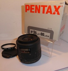 BOXED SMC PENTAX-F 35-80mm AUTO FOCUS LENS for PENTAX FILM & DIGITAL SLRs (066)