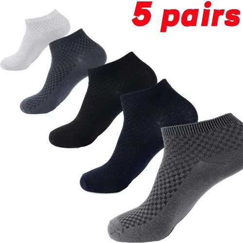 Calcetines de fibra de bambú para hombre transpirables de compresión para negocios antibacterianos tubo medio - Imagen 36 de 36