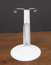 Fashion Doll Stand Expandable Fits Up To 11 1/2" Doll White Metal New!