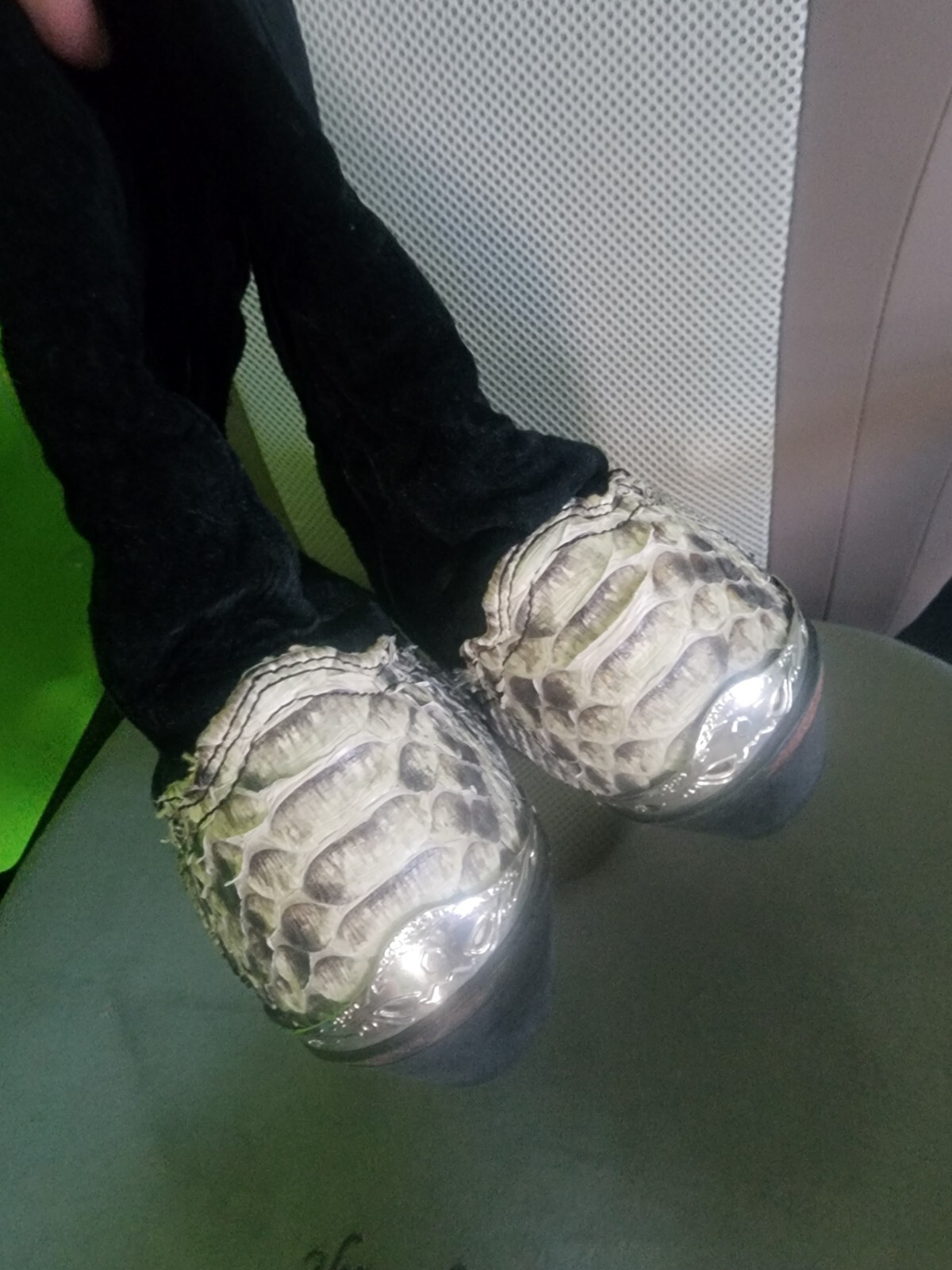 ~US 7~ GENUINE LEATHER SNAKESKIN PYTHON COWGIRL B… - image 6