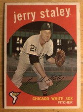 1959 Topps Jerry Staley Baseball Card #426 White Sox Pitcher Low-Grade Fair