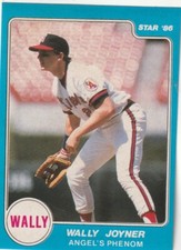 FREE SHIPPING-MINT-1986 Star Stickers Wally Joyner (Angel's Phenom)