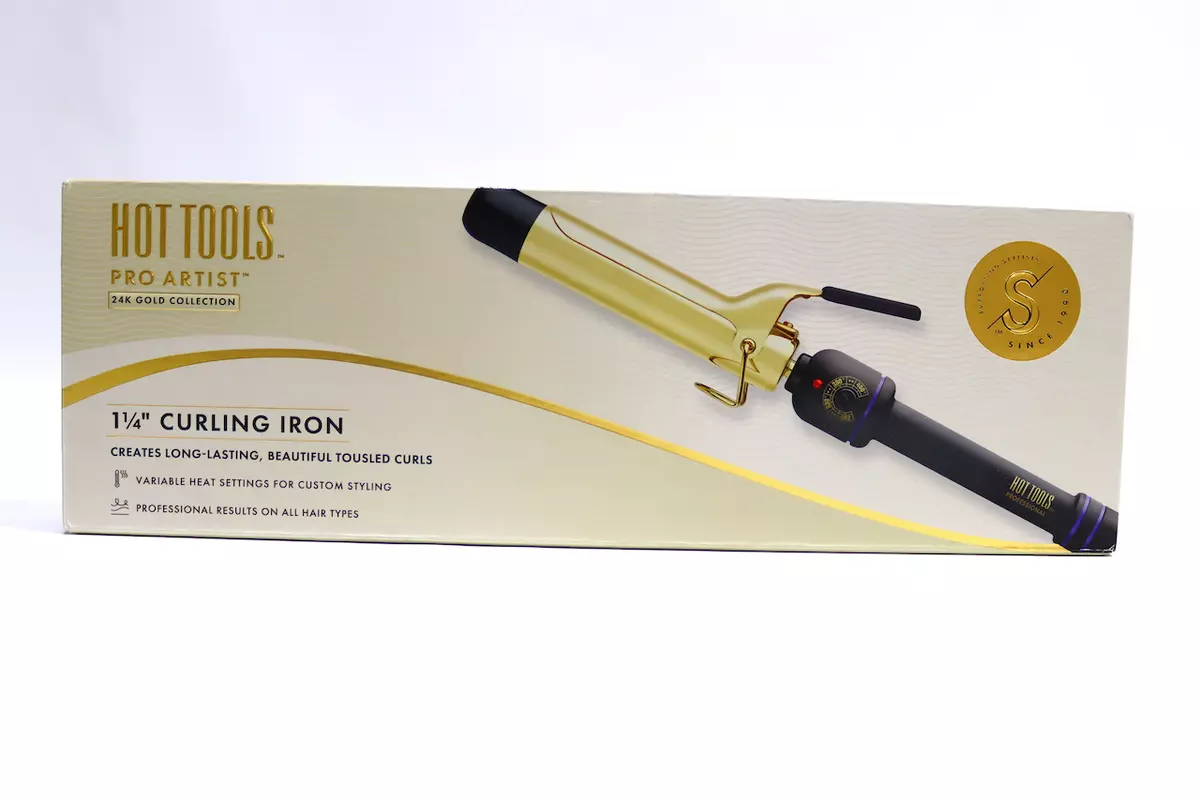 Hot tools 24k top gold salon curling iron