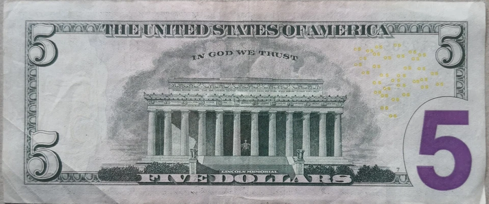 USA 2017 Series $5 Note PK 61720902 A - Image 2 of 2