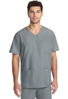 Cherokee WW Originals Scrubs Men's Tuck-in V-Neck Top CK783A GRY