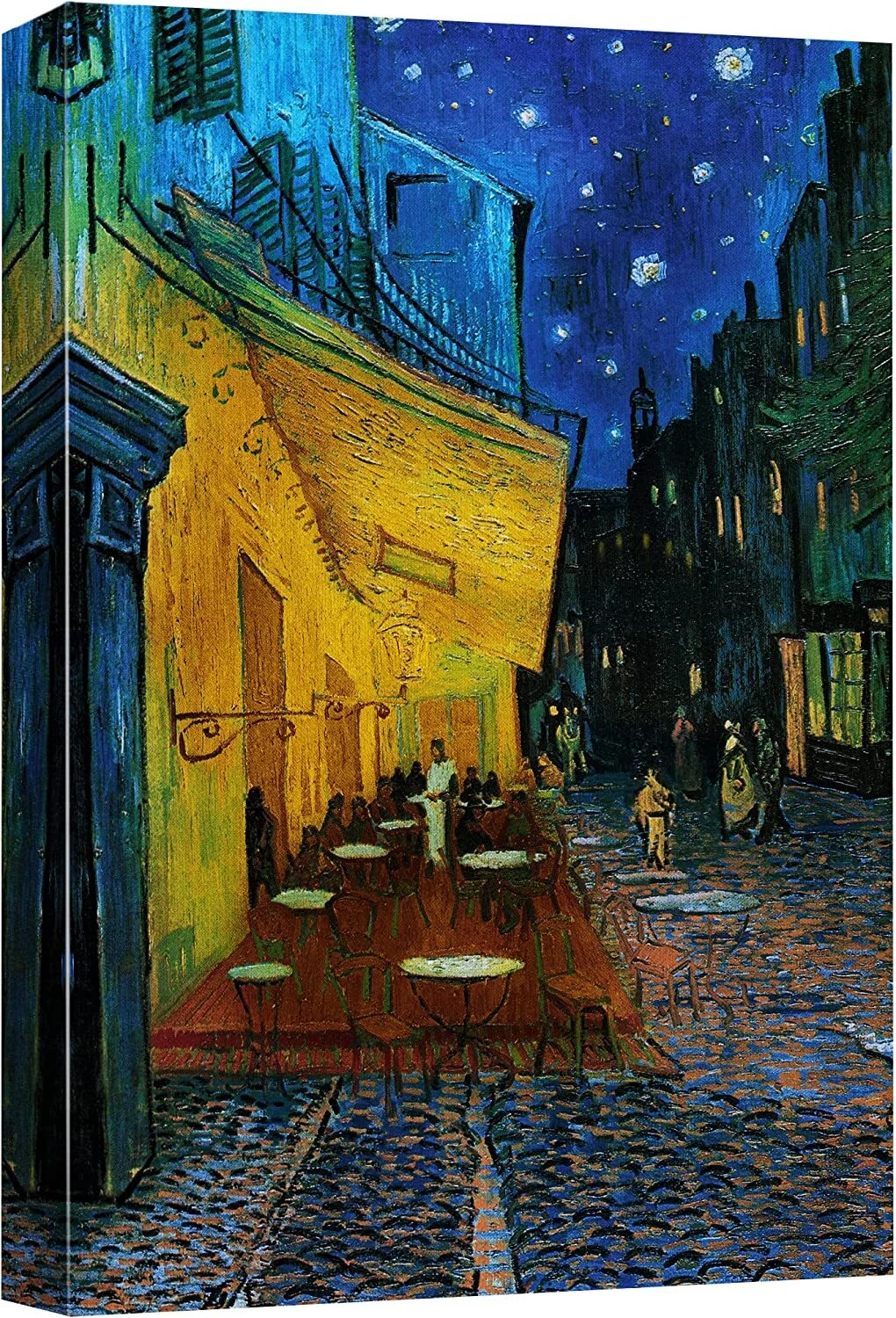 24"x36" Van Gogh Canvas Wall Art Print - Cafe Terrace at Night
