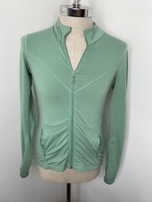 Prana Women's Jacket Sweatshirt Size S Green Zip Track Jacket Active Shirt Top