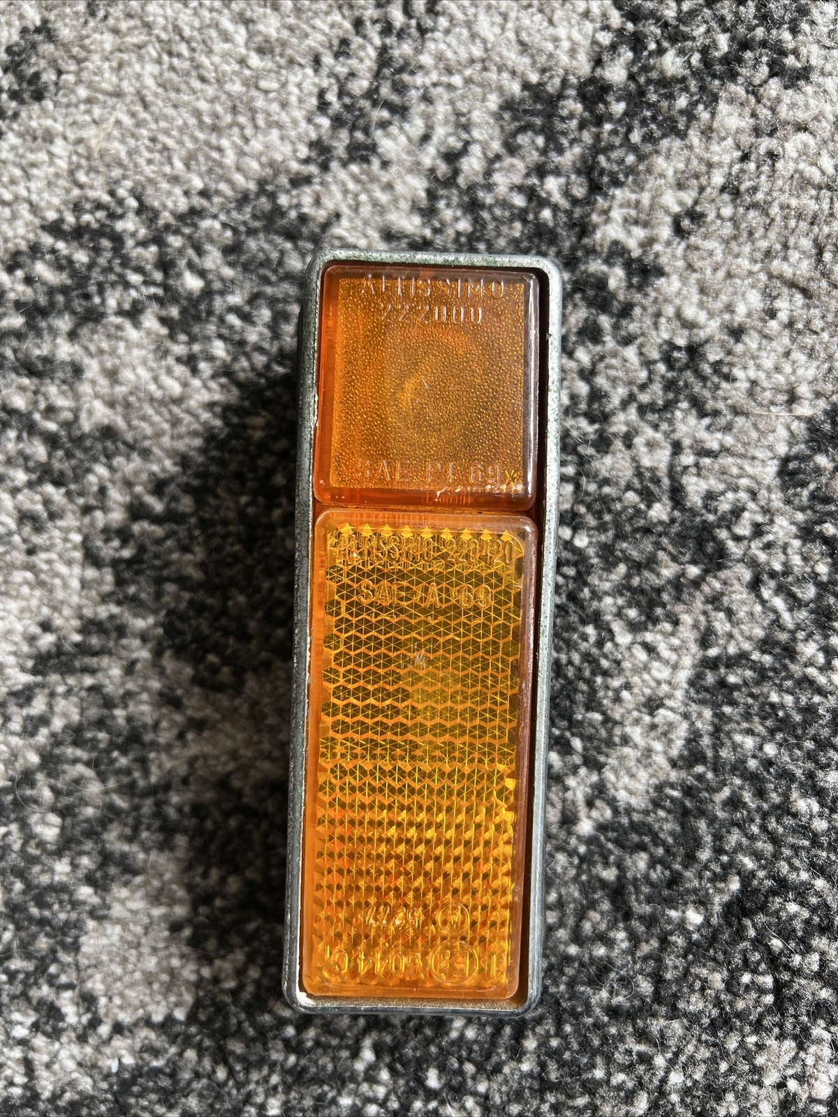 Alfa Romeo ALTISSIMO ORANGE REAR SIDE LIGHT LENS spider gtv Ferrari Daytona 365