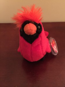 red bird beanie baby