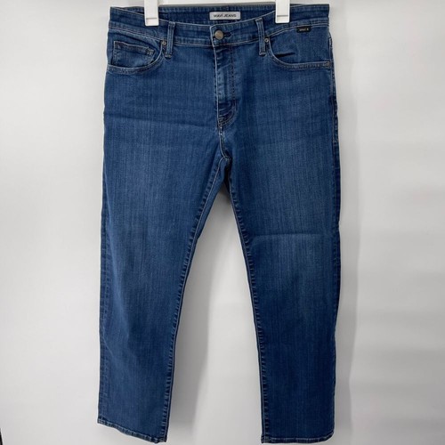 Mavi Women's Zach Straight Leg Mid Rise Dark Wash Jeans Size 35 - Picture 2 of 7