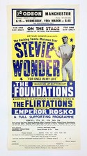 STEVIE WONDER  [The Flirtations] [The Foundations] Original 1969 Handbill Flyer