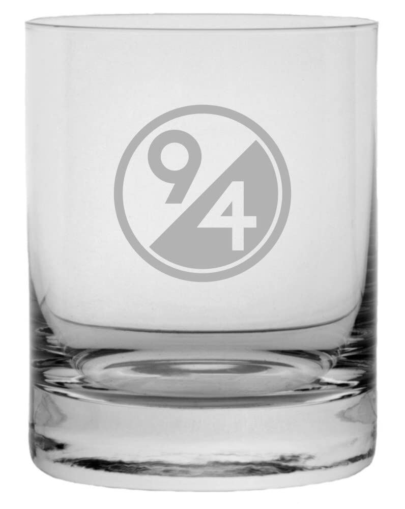 94th Infantry Division 11oz Whisky Glass with Military Etched Crystal Design-image
