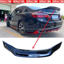 Glossy Black Sport Trunk Spoiler Lid Wing For 2013-2017 Honda Accord 4DR Sedan
