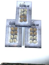 NEW Tim Holtz Assemblage Gumdrop Charms Lot 3 Packages Each Lot Sparkles