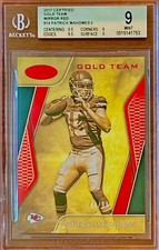 /99 BGS 9 RC Patrick Mahomes 2017 Certified Gold Team Rookie Mirror Red Holo SSP