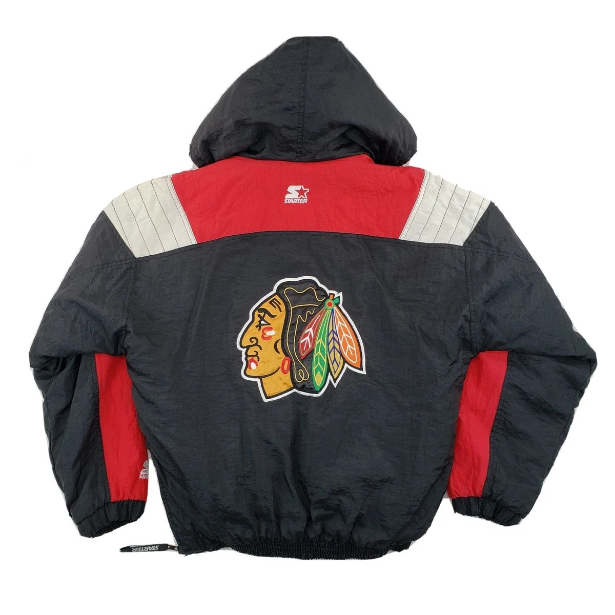 Vintage 90s Chicago Blackhawks Starter Jacket Pullover - M