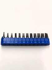Kobalt 12 Piece Screwdriver Bit Set Metric Slotted 1/4 Inch Hex Drive