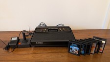 Atari 2600 Vader Console Black 4 Switch Lot 6...