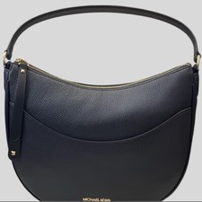 Michael Kors Dover Top Zip Half Moon Leather Shoulder Bag-New With Tags