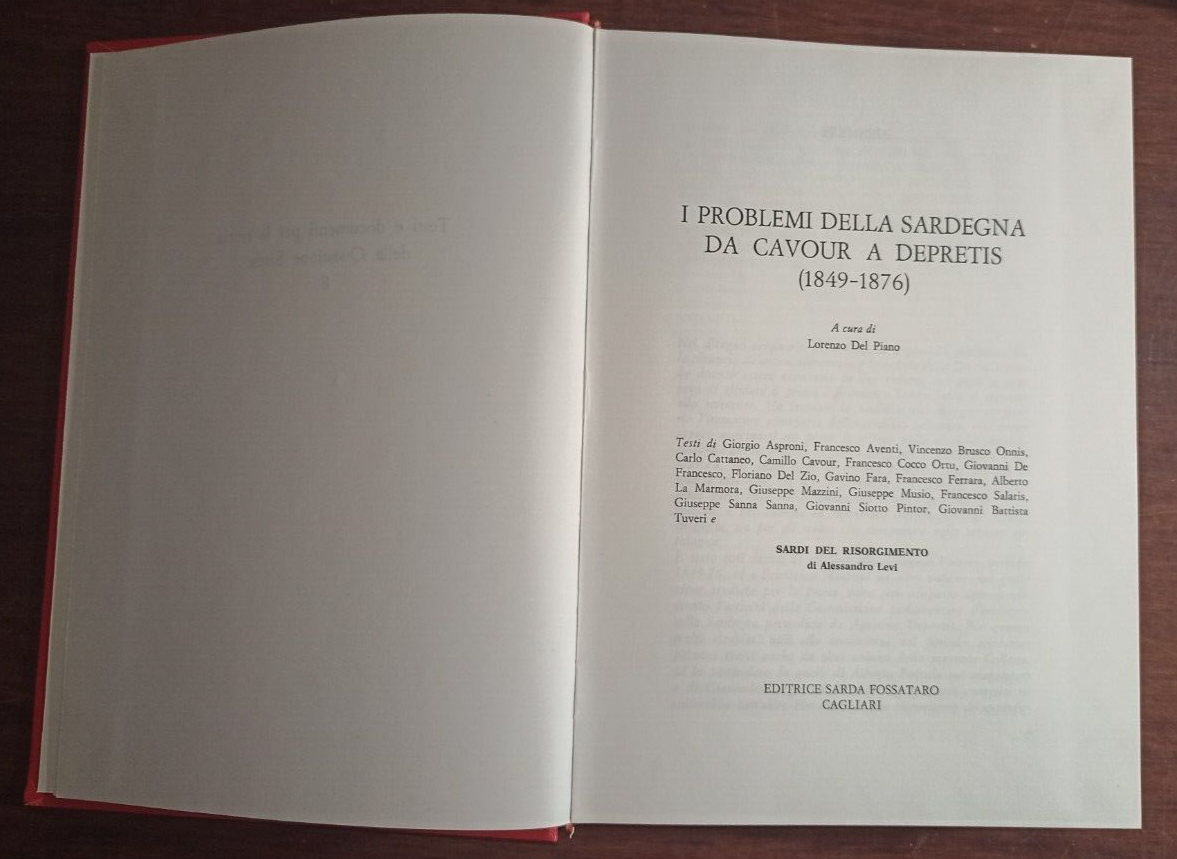 I problemi della Sardegna da Cavour a Depretis (1849-1876