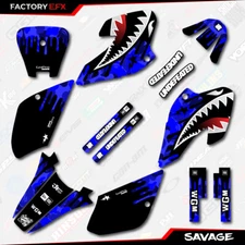 Blue Savage Camo Racing Graphics kit fits Honda 2001-2004 XR80 XR 80 01-04