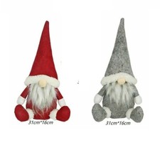 2pcs Christmas Faceless Gnome Santa Plush Dolls Xmas Ornament Toy Table Decor US