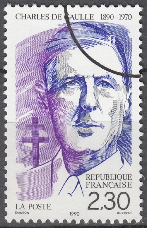 希少 CHARLES DE GAULLE パッチ Specimen, France Sc2207 Charles de Gaulle (1890-1970) | eBay UK