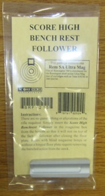 Score High Bench Rest Follower Remington 700 Short Action Ultra Mags SAUM