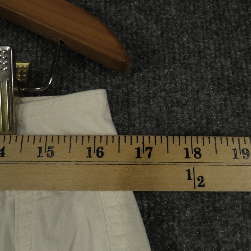 Living Planet Pants Womens 12 White Mid Rise Straight Leg Capri Pants - Image 3 of 4