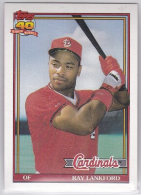 M) 1991 Topps Baseball Trading Card - Ray Lankford #682 | eBay