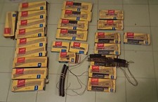 lotto binari Fleishmann Rivarossi anni 60 scambi curve incroci 1724A, 1700, 1725
