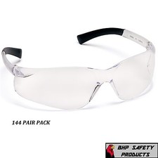 144 PAIR PYRAMEX ZTEK SAFETY GLASSES CLEAR LENS WORK SPORT EYEWEAR S2510S