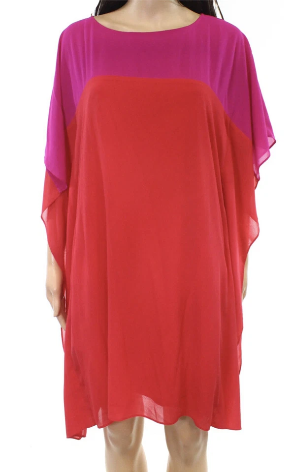 Vestido Belle BADGLEY MISCHKA Colorblock Cambio Caftán Talla M Foto 2 de 4