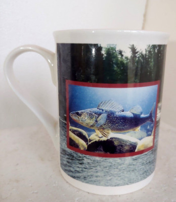 Walleye Fish Coffee Mug Cup by Cedar Key -  Holds 12 Oz