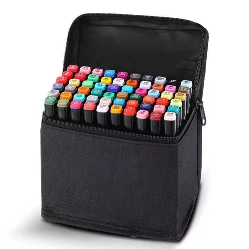 60 Color Marker Copic Pen Dual Headed Graphic Artist Sketch TOUCH Markers Set - Picture 15 of 16
