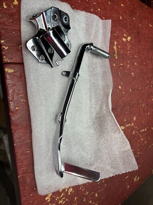 *Harley-Davidson Used Jiffy Stand and Mount Kit, Chrome, 07-Later Touring Model*