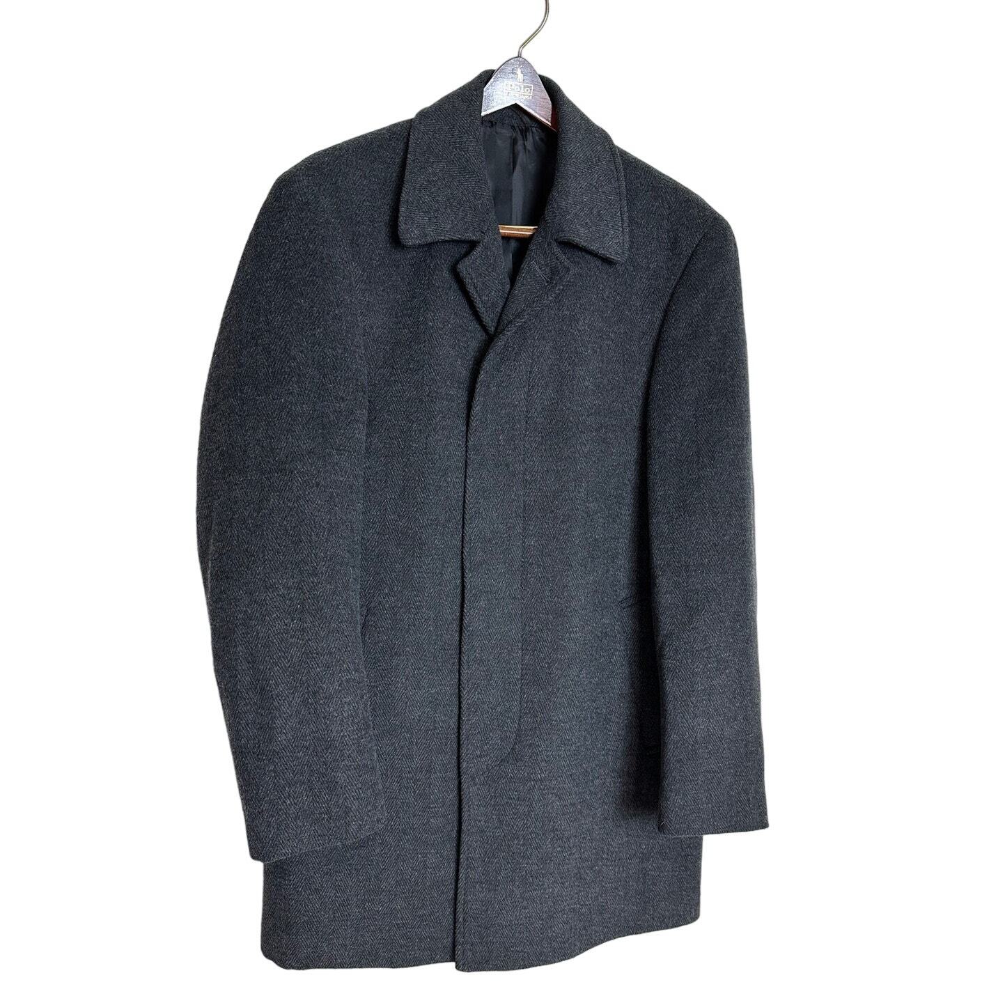 Lauren Ralph Solid Wool-Blend Button-Up Overcoat … - image 2